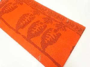 未使用品 更紗模様織出し名古屋帯